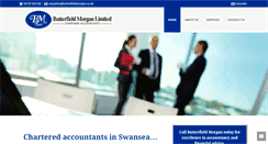 Desktop Screenshot of butterfieldmorganaccountants.co.uk