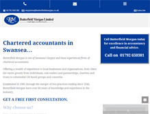 Tablet Screenshot of butterfieldmorganaccountants.co.uk